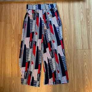Flowy patterned pants